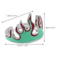 thumbnail image 2 of unbranded 2Ud Anillo Abierto De Llama Decorativo Ajustable Multi Color Para Uso Diario, 2 of 8