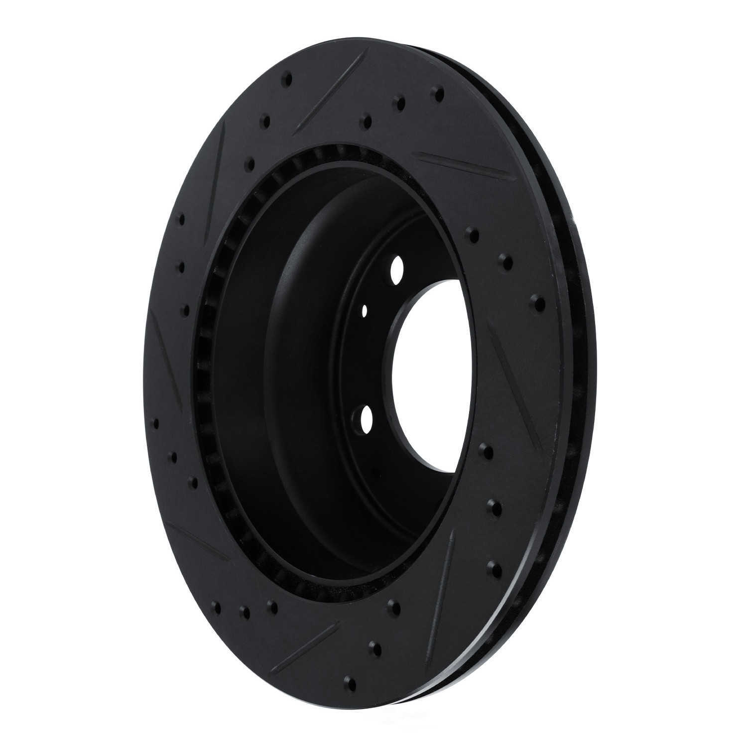Dynamic Friction Company 633-02002R DFC Brake Rotor - Drilled And Slotted - Black