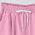thumbnail image 2 of NIEWTR Women's Casual Summer Sweat Shorts Gym Shorts Loose Hiking Running Jogger Shorts with Pockets(Pink,XL), 2 of 6