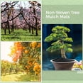 thumbnail image 6 of Tutuviw 4 Pack Reusable Tree Mulch Ring, 24.4in Non-Woven Tree Protector Mat, Plant Root Protection, Tree Ring Weed Fabric Cover with 16 Pcs Stakes Staples for Landscape Control, 6 of 7