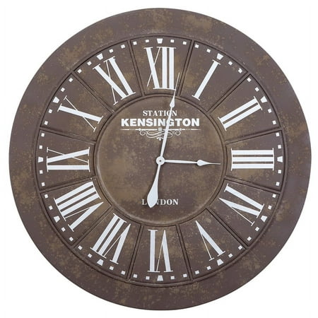 UPC 845805058289 product image for Yosemite Home Decor Big Iron 39.5 in. Screen Printing Wall Clock | upcitemdb.com