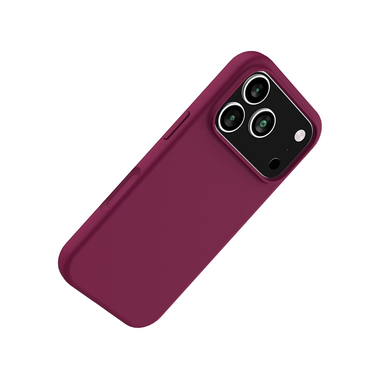 Flexible Soft Touch Silicone Back Cover for iPhone 17 Pro Max - Maroon