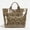 Brown, variant on PVC Tote Bag for Women,Classic Plastic Woman Tote Bags for Shopping,Travel,Work,Waterproof Reusable HandBag with Inner Pocket,Idea Gift for Girlfriend,Sister,Besties(Black with Textured)