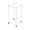 White, variant on Rolling Clothes Rack with Wheels,Freestanding Drying Rack for Laundry and Bedroom,Hexagonal Towel Holder for Pool,Spa,or Bathroom,Rotating Floor Standing Design for Versatile Storage