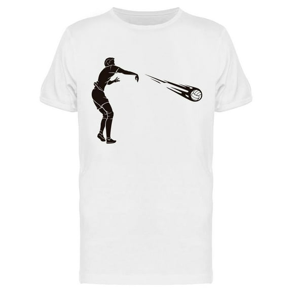 Volleyball Powerful Spike T-Shirt Men -Image by Shutterstock, Male Small