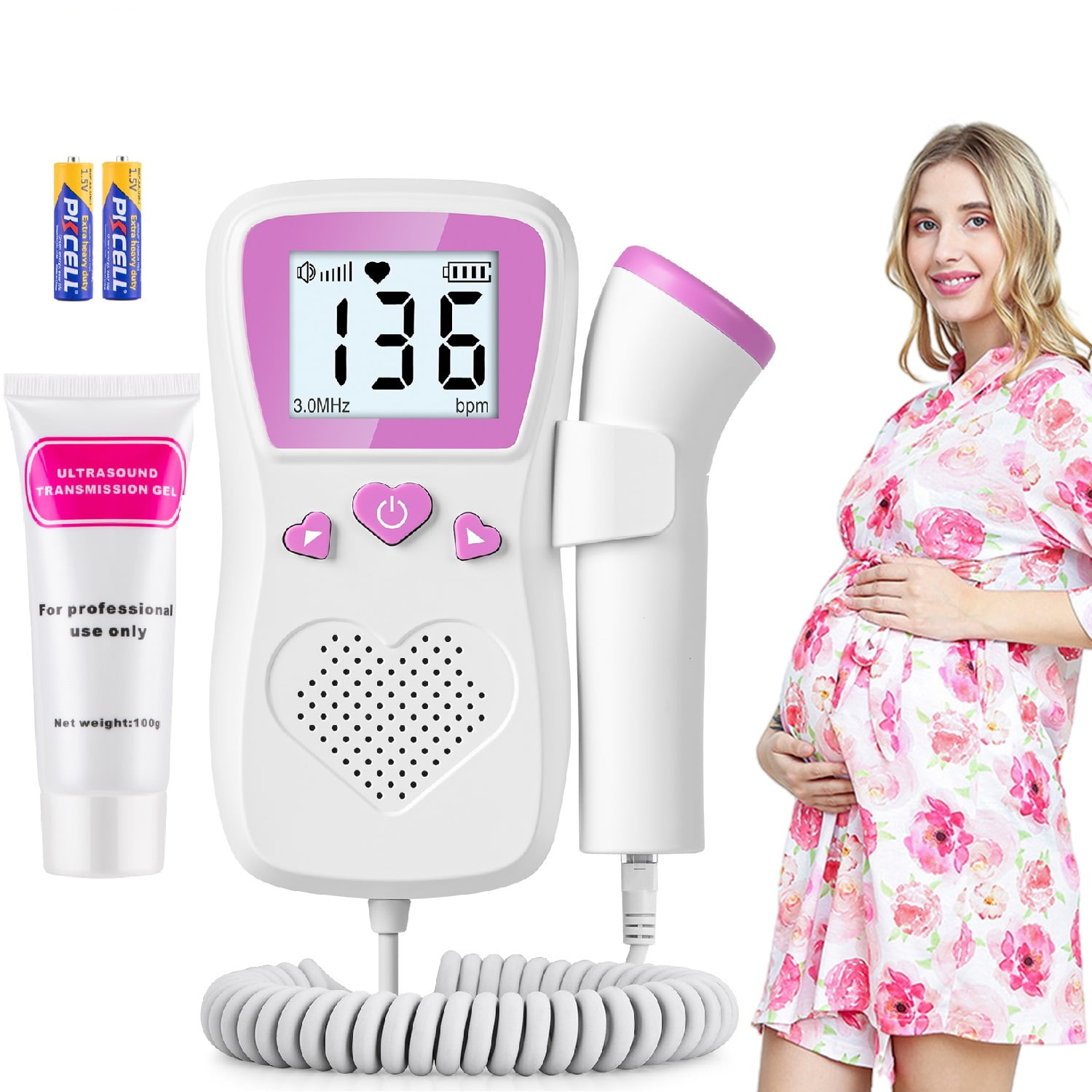 Newest Smart Noise Reduction Childbirth Heart Rate Monitor ZS-03