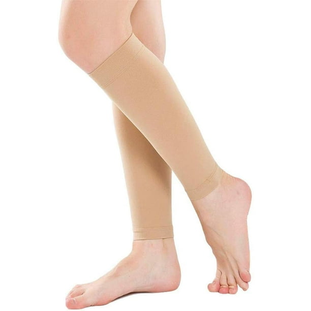 Women & Men 20-40 mmHg Graduated Compre ion Calf Sleeve , Firm Support  Footle for Varico e Vein , Shin Splint , Edema, Recovery, Maternity, Cycling,  Running, Travel 