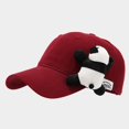 thumbnail image 2 of Bxsruta Unisex Adult 3D Cartoon Panda Baseball Hat Adjustable Sun Hat for Outdoor Sports, 2 of 8