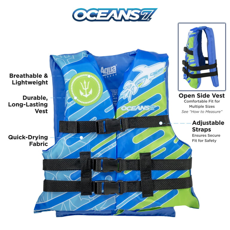 Ghotda Adult/Children Life Jacket EPE Foam Vest Portable Thickened Fishing  Vest For Fishing /Surfing Length