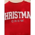 thumbnail image 6 of Kids Toddler Girls Christmas Outfit, 6 12 18 24 Months 2T 3T 4T Long Sleeve Crew Neck Letters Print Sweatshirt Candy Cane Skirt 2-piece Clothes Set, 6 of 9
