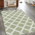 thumbnail image 2 of Sage Green Morocco Area Rugs 3'x5', Washable Small Throw Rugs for Living Room Bedroom, Geometric Moroccan Abstract Art Indoor Outdoor Rug Non-Slip Low Pile Carpet Runner Reversible Floor Mats, 2 of 8