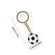 thumbnail image 3 of Llavero metálico de recuerdo periférico de fútbol, colgante para bolso de coche, adorno de metal, 3 of 6