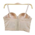 thumbnail image 7 of Mceream Corset Tops for Women Plus Size with Adjustable Spaghetti Strap Push up Bustier Lingerie Mesh Going Out Party Club Top Clubwear Camis Tee Beige L, 7 of 7