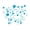 blue, variant on 88 Bubbles Wall Art Bathroom Window Shower Tile Decal Kid Car Stickers DIY Gifts