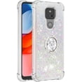 thumbnail image 3 of case for Motorola Moto G Play 2021 Case,Creativity Clear Quicksand Glitter Flowing Liquid Floating Soft TPU Case w/Stand Bling Diamond Sparkle Phone Cover for Motorola Moto G Play 2021  Colorful, 3 of 14