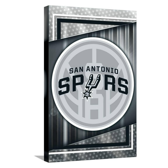 NBA San Antonio Spurs - Logo 17 Canvas Wall Poster, 14.725" x 22.375"