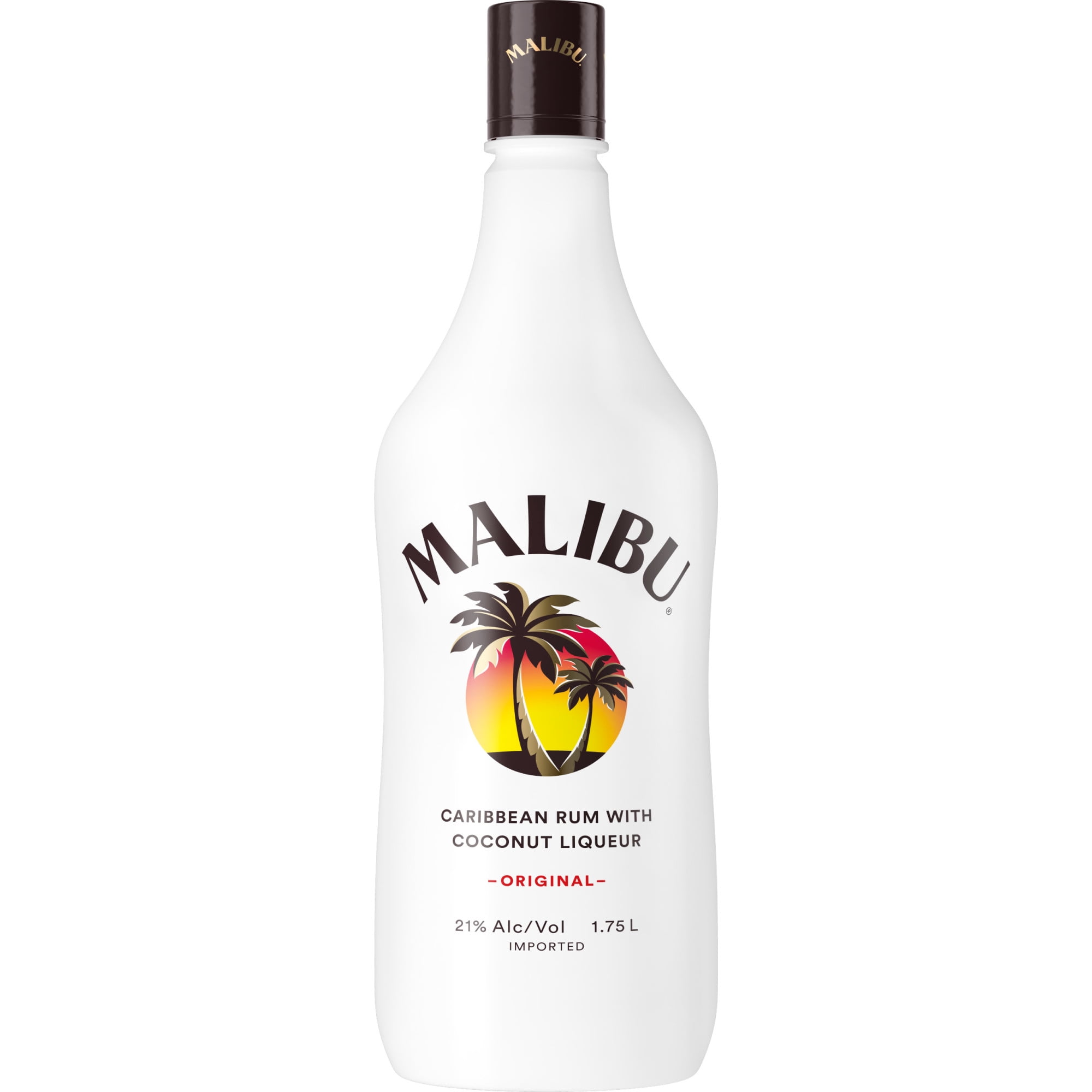 hovedsagelig Født forsigtigt Malibu Flavored Caribbean Rum with Coconut Liqueur 1.75L Bottle 42 Proof -  Walmart.com