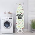 thumbnail image 3 of HELLHERO Elastic Edge Ironing Board Covers Hook and Loop Fastener Stylish Ironing Board Cover Cloth 15"x54" Soft Mothers Day Tulip, 3 of 5