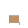 thumbnail image 6 of Manhattan Comfort Jasper Engineered Wood Nightstand in White Gloss/Gold, 6 of 9
