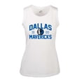 thumbnail image 2 of Women's Levelwear White Dallas Mavericks Macy Tank Top, 2 of 3