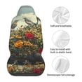 thumbnail image 5 of Yiaed Floral Rhino With Birds Print Car Seat Covers,Universal Auto Seats Protector Fits for Car,SUV Sedan,Truck,Automotive Seat Covers & Accessories(Two packs), 5 of 7