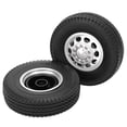 thumbnail image 1 of Neumático De Rueda De Coche RC Duradero, Neumático De Coche RC De Aleación De Aluminio, Camión RC Tractor RC Para 1/14 RC Car RC Crawler Car OTVIAP 1/14 Truck Front Tire, 1 of 8