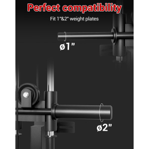 TEQIN LAT Pulldown Machines,Wall Mount Cable Station for Home Gym, Adjustable Dual Pulleys Cable Crossover Machine LAT Tower Fitness Equipment with 18 Positions