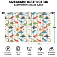 thumbnail image 2 of Blackout Kids Curtains,White Cartoon Dinosaurs Pattern Childrens Insulated Curtains Set Of 2,Bedroom Essentials,Toddler Room Decor 42"x54", 2 of 5