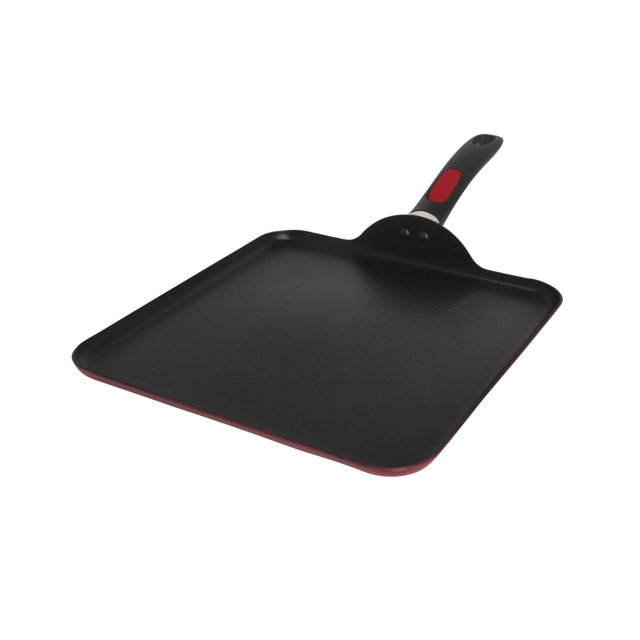 Mirro A79613 Get A Grip Aluminum Nonstick Griddle Cookware 11-Inch Red