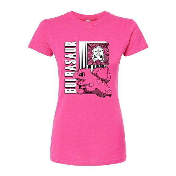 Pokémon - Bulbasaur Panels - Juniors Fitted Graphic T-Shirt