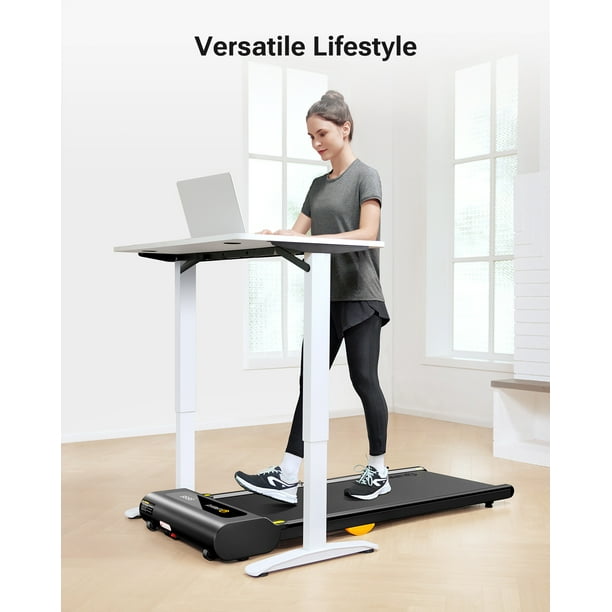 UREVO Under Desks Treadmill Walking Pad Mini Treadmill 2.25HP 265 lb Capacity with Remote Control for Home Office Walmart Business Supplies