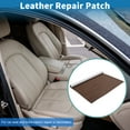 thumbnail image 2 of Unique Bargains Self Adhesive Leather Repair Patch Strong Stickiness Leather Repair Tape Faux Leather1 Pcs Light Brown 19.6" x 27.5", 2 of 7