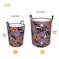 thumbnail image 3 of Goofa Vintage Halloween Black Cat Printed Circular Hamper,Laundry Basket with Handles,Storage Baskets Foldable,Large Capacity Laundry Hamper-Medium, 3 of 6