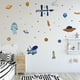 thumbnail image 1 of Un conjunto de pegatinas de pared de planetas, estrellas, astronautas, pegatinas de pared removibles para sala de estar y dormitorio, oficina, cocina, 1 of 5