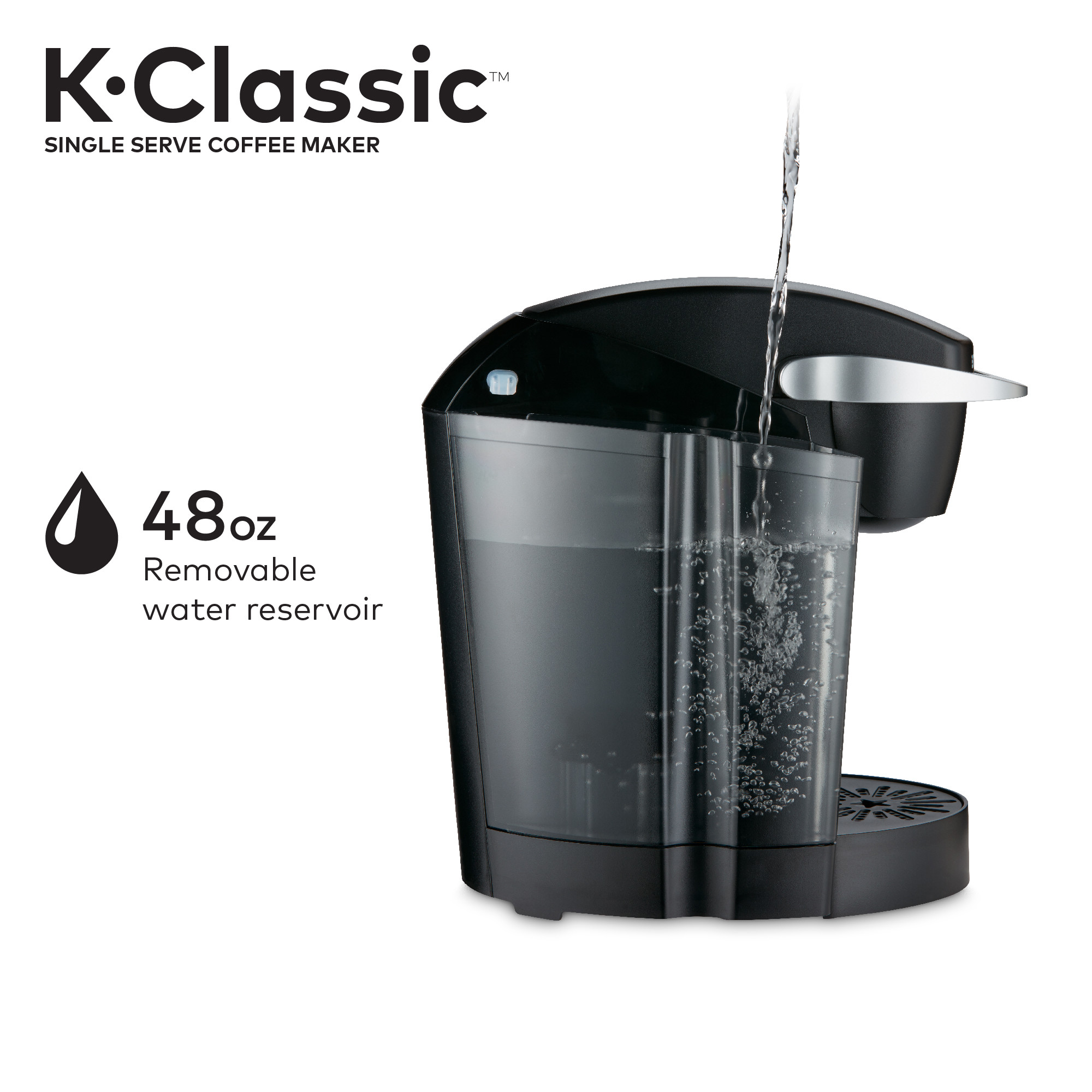 Keurig K-Classic Single Serve K-Cup Pod Coffee Maker, Black - image 6 of 16