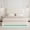 White, variant on SIBEDS Full LED Bed Frame, Teddy Fleece Upholstered Platform Bedframe, No Box Spring Needed, Pink