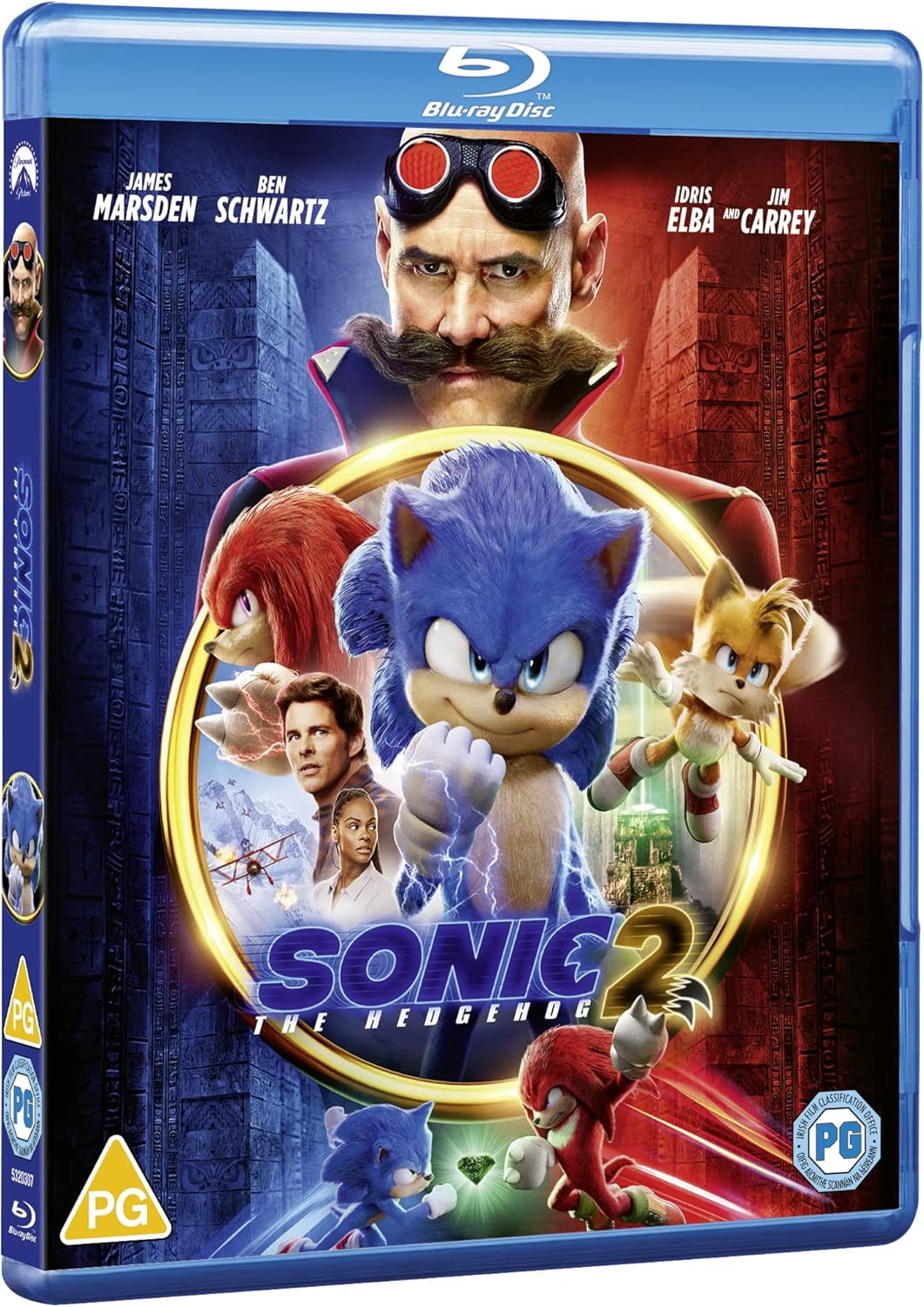 Paramount Home Video Sonic the Hedgehog 2 DVD Blu-ray with Emerald