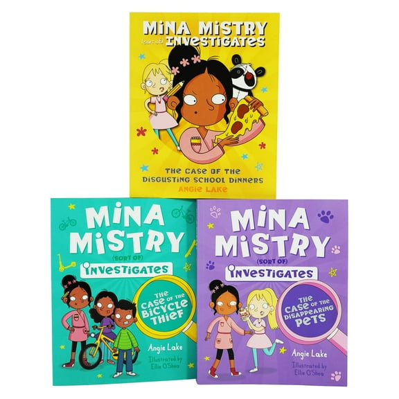 Mina Mistry Sort Of Investigates 3 Books by Angie Lake - Ages 7-9 - Paperback