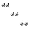 thumbnail image 3 of VONKY 2 PCS Metal 6/8mm Universal Silver Stove Control Knobs Adaptors Oven Switch Cooking Control Locks Useful Type 2 6mm 3Set, 3 of 6