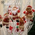 thumbnail image 3 of Luxtrada 4PCS/Set Christmas Ball Ornaments Christmas Ornaments Gift Santa Claus Snowman Tree Reindeer Toy Doll Hang Decorations Red, 3 of 8
