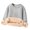 Gray, variant on Dursoulink Long Sleeve Round Neck Hoodie for Kids, Fleece Lined Warm Thick Soft Cotton Blend, Loose Fit Pullover Top for Boys and Girls, Autumn Winter Season