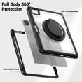 thumbnail image 3 of XYX Case for iPad Air 5th Generation/ iPad Air 4th Generation 10.9 inch with Rotating Stand, Shoulder Strap, 2in1 Shockproof Cover, Transparent, 3 of 7
