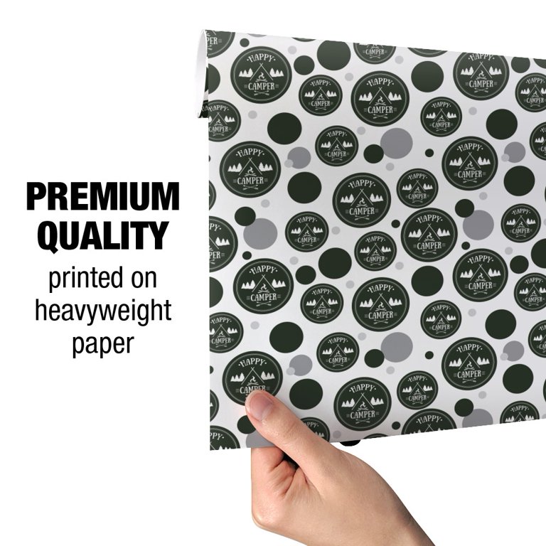 Happy Campers Wrapping Paper: Camping Gift Wrap
