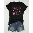 thumbnail image 3 of Chic Heart & Slogan Graphic Tee for Women - Soft 100% Cotton, Stretchy, Crew Neck, Short Sleeve - Perfect Valentine's Day Gift Tee For Adult, Men, Women, Teen, Teenager, Adolescent, Youth, 3 of 6