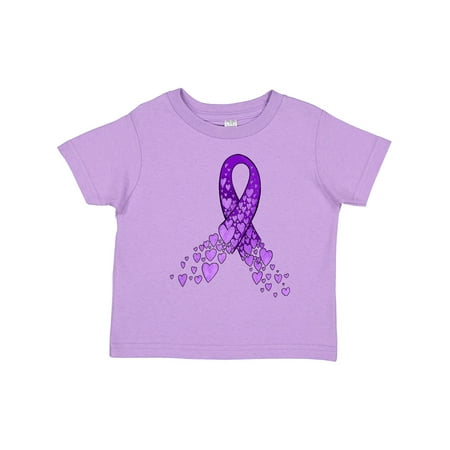 

Inktastic Alzheimer s Awareness Purple Ribbon Made of Heart Gift Toddler Boy or Toddler Girl T-Shirt