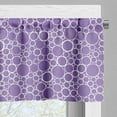 thumbnail image 5 of Ambesonne Mauve Valance & Curtain, Abstract Fractal Circles, 55"x36", Violet White, 5 of 6