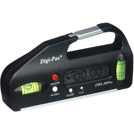 UPC: 8887726110129 | Digi-Pas DWL80PRO Mini Pocket Size Digital Level  Electronic Angle Gauge  Protractor  4 inch 0.05° accuracy