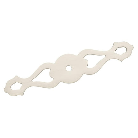 - Backplates 4-3/8 in (111 mm) Length Satin Nickel Cabinet Backplate