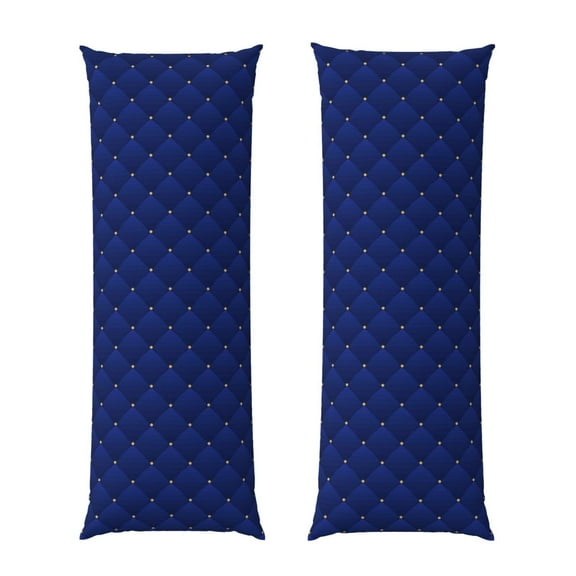 Vsdgher Navy Blue Body Pillow Cover, Pillowcases with Hidden Zipper Breathable Long Pillow Case (Pillows are not included,20x54 inch)