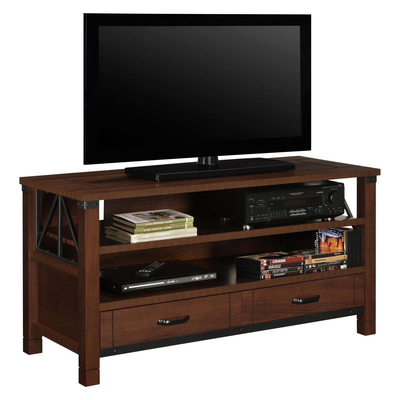 Ameriwood Home Buchannan Ridge Tv Stand For Tvs Up To 50 Wide Dark Ameriwood Home Buchannan Ridge Tv Stand For Tvs Up To 50 Wide Dark Cherry Com